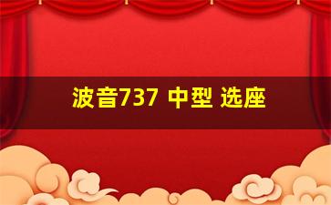 波音737 中型 选座